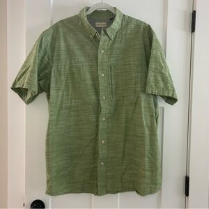 Hobbs Creek Bass Pro Shops‎ Green Cotton Short Sleeve Shirt Size XL
